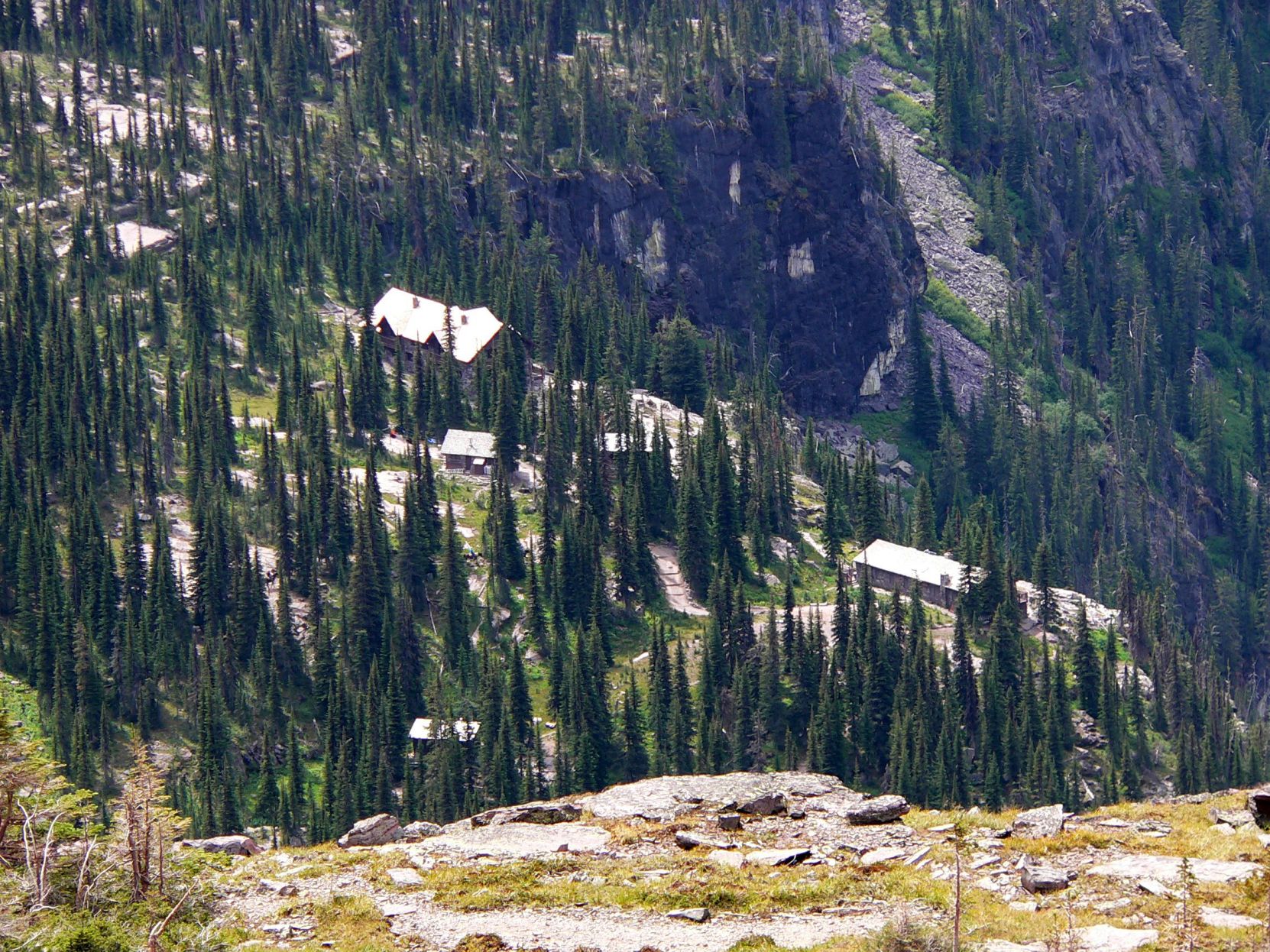 Sperry Chalet from above